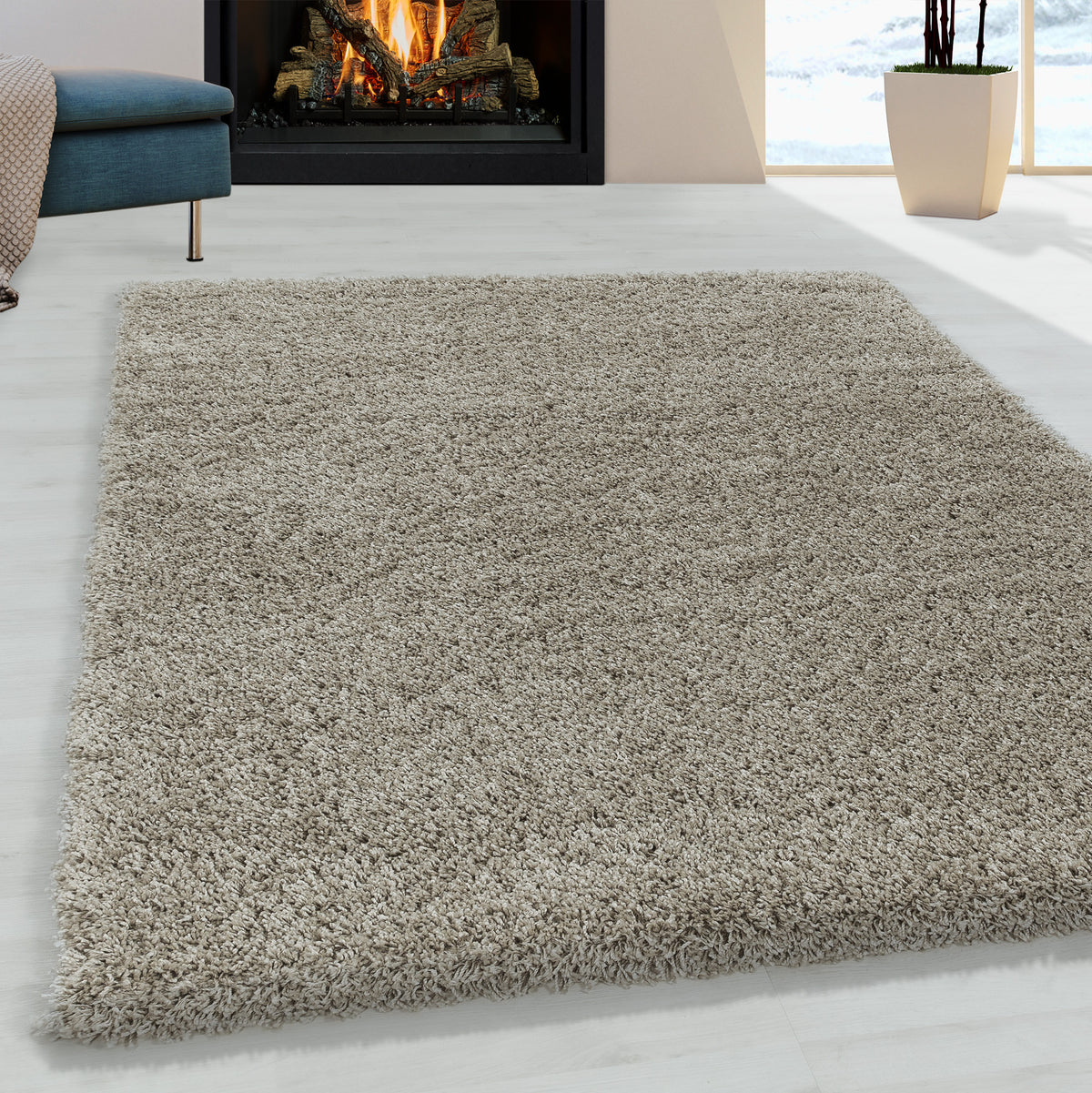 Sydney 3000 Natur Hochflor Teppich