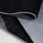 Plus 8010 Black Kurzflor Teppich