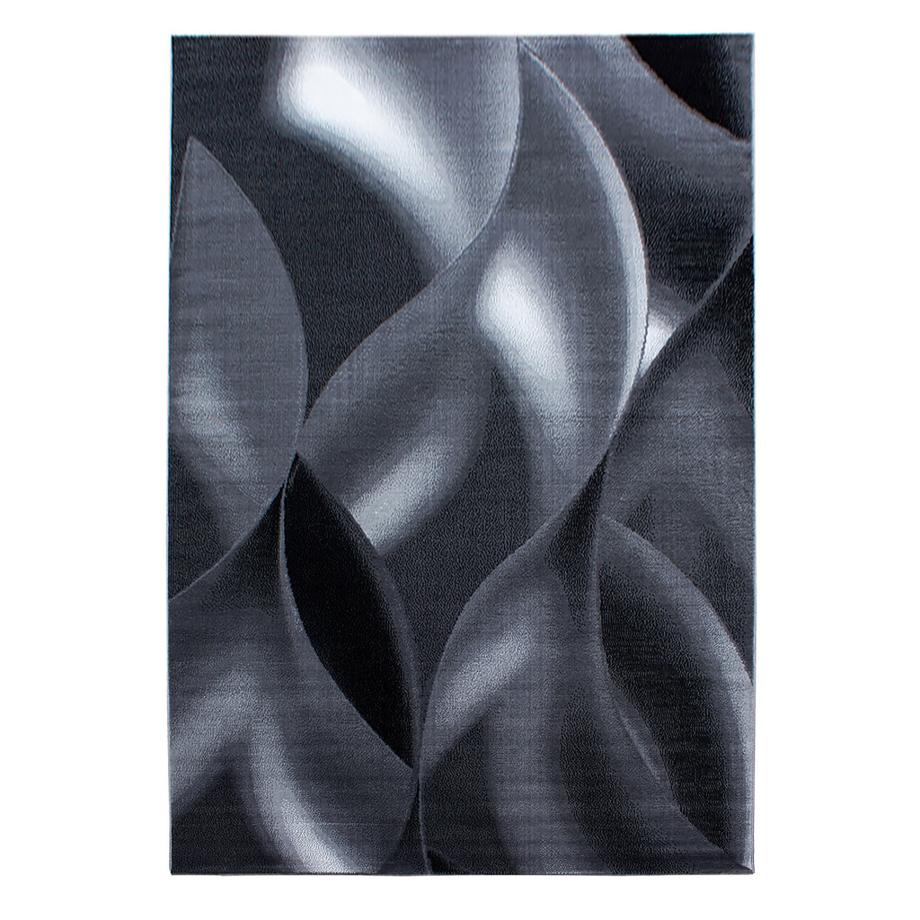 Plus 8008 Black Kurzflor Teppich