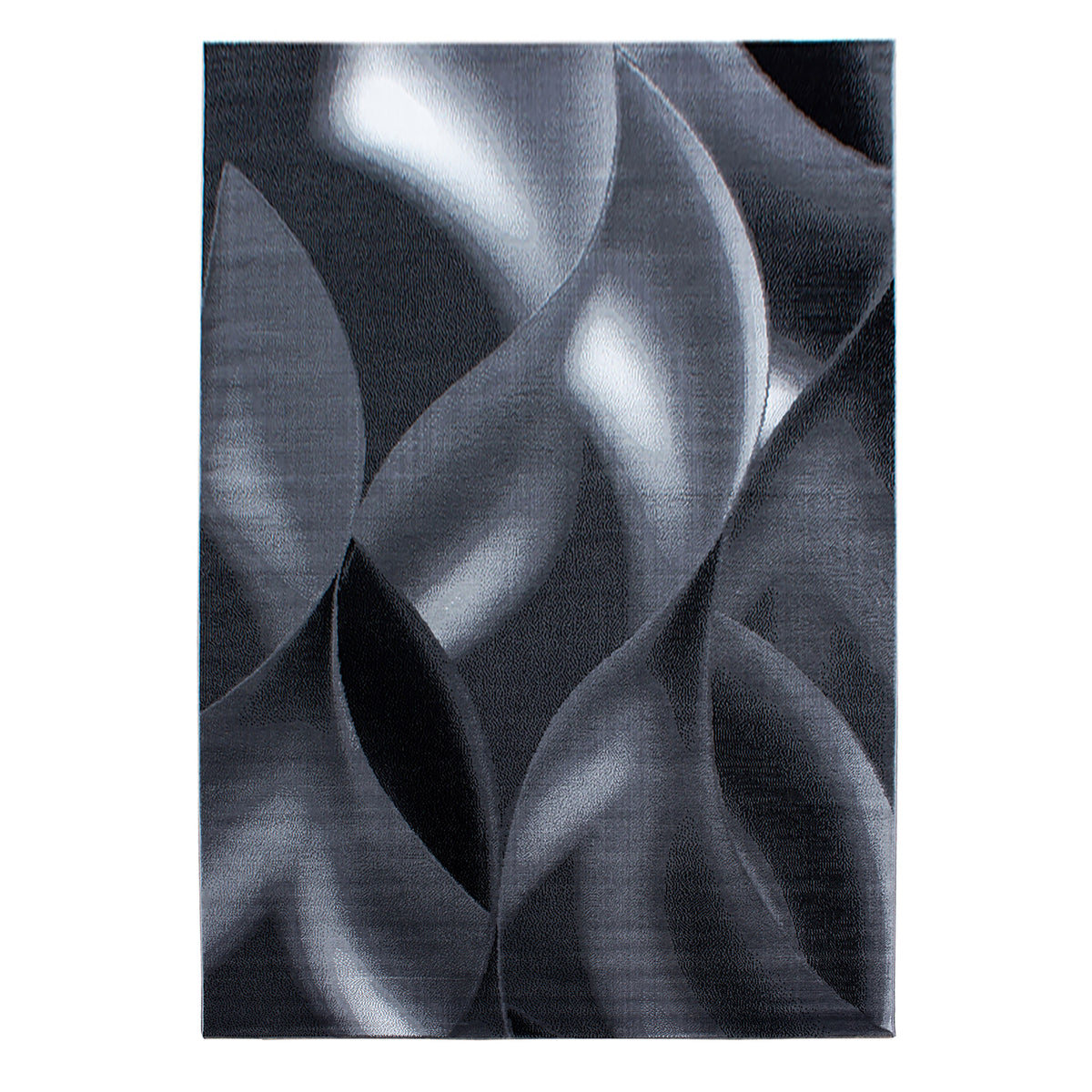 Plus 8008 Black Kurzflor Teppich