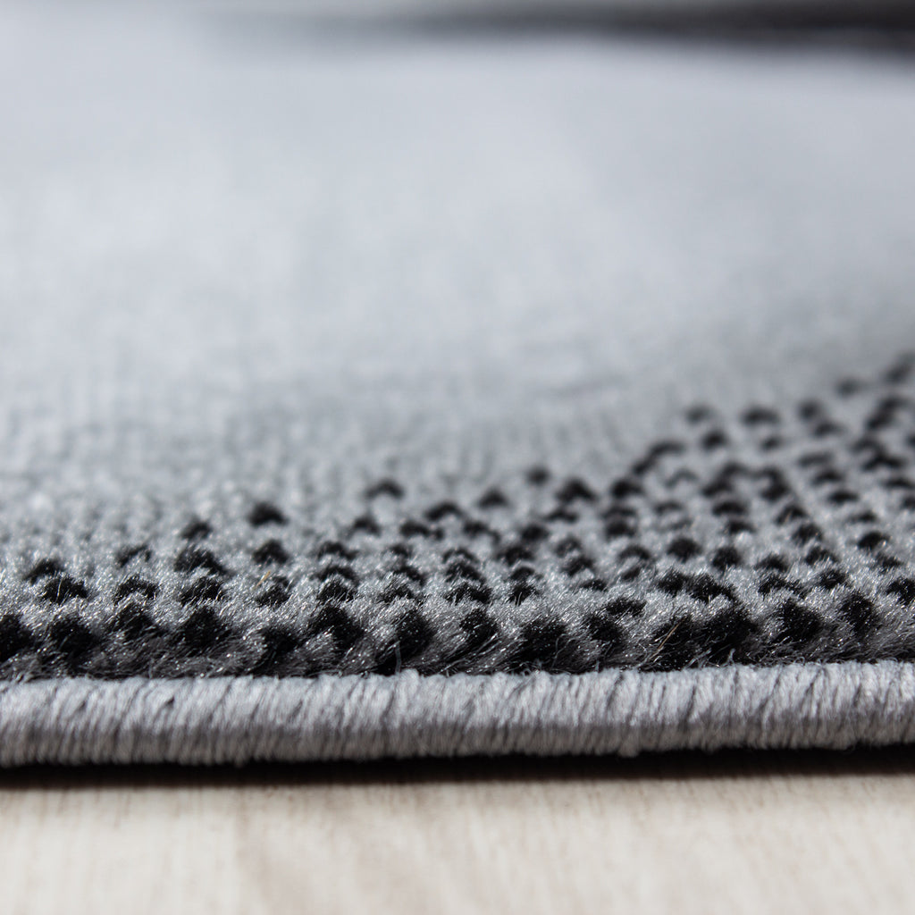 Plus 8008 Black Kurzflor Teppich