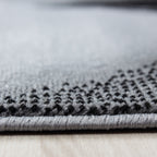 Plus 8008 Black Kurzflor Teppich