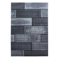 Plus 8007 Black Kurzflor Teppich
