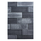 Plus 8007 Black Kurzflor Teppich