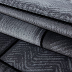 Plus 8007 Black Kurzflor Teppich