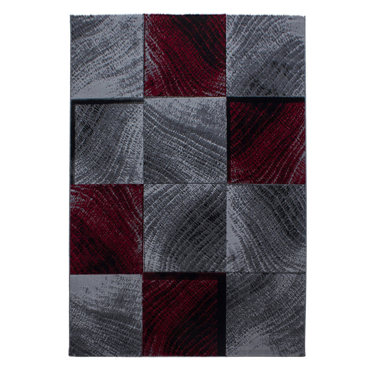 Plus 8003 Red Kurzflor Teppich