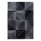 Plus 8003 Black Kurzflor Teppich