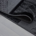 Plus 8003 Black Kurzflor Teppich