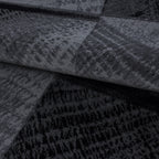 Plus 8003 Black Kurzflor Teppich