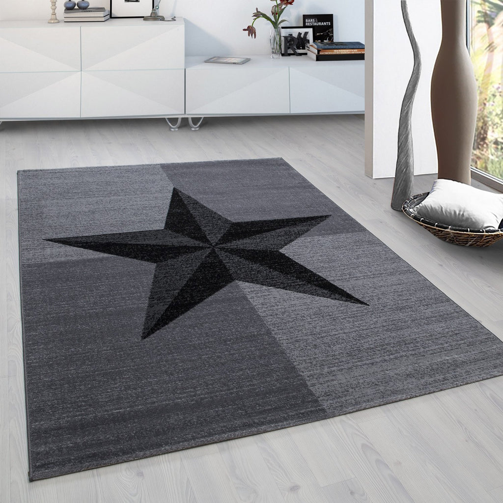 Plus 8002 Grey Kurzflor Teppich