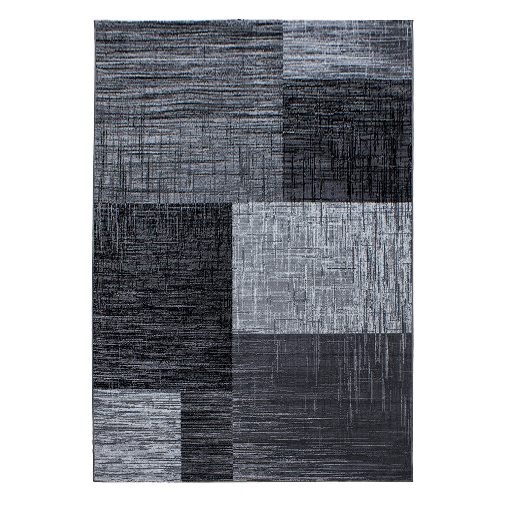 Plus 8001 Black Kurzflor Teppich