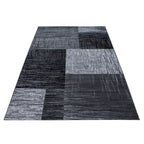 Plus 8001 Black Kurzflor Teppich