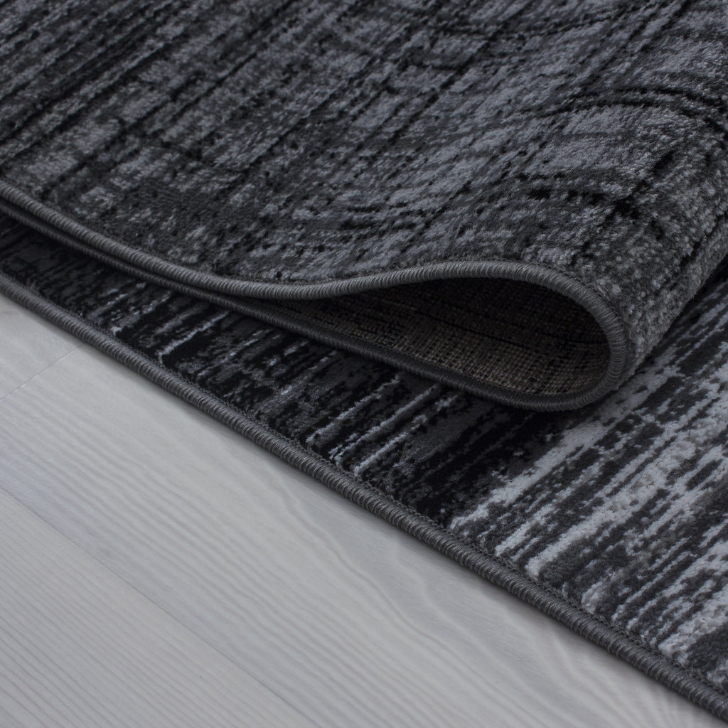 Plus 8001 Black Kurzflor Teppich