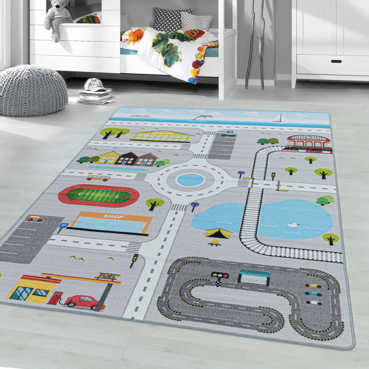 Play 2902 Grey Kinder Teppich