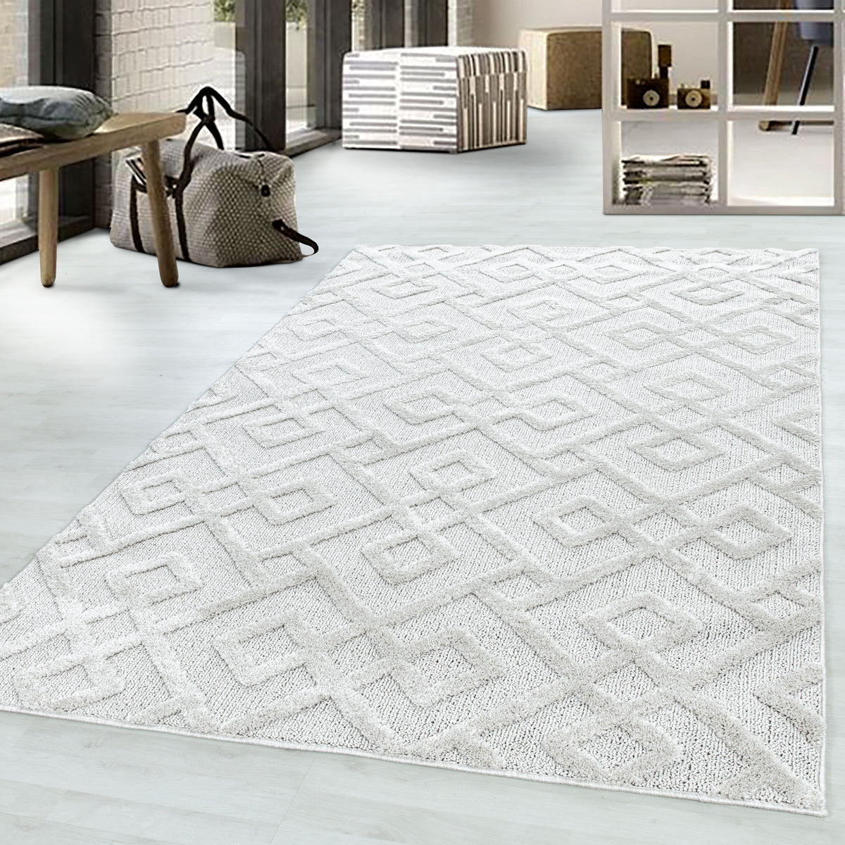 Pisa 4708 Cream Hochflor Teppich