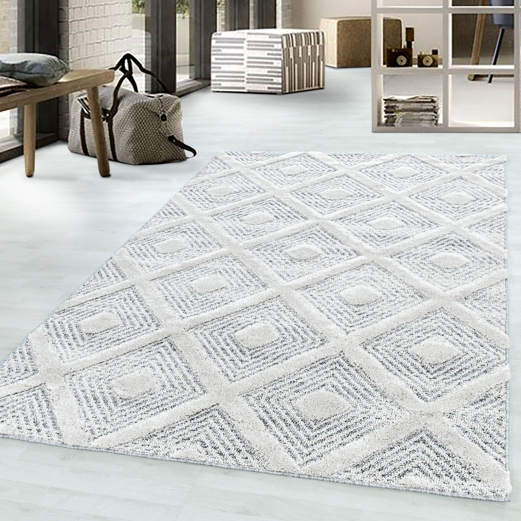 Pisa 4707 Grey Hochflor Teppich