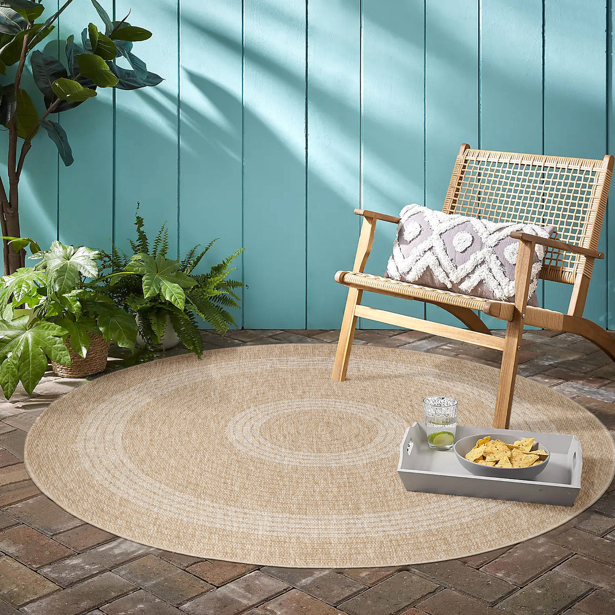 Comilla 0886 Beige Outdoor Teppich