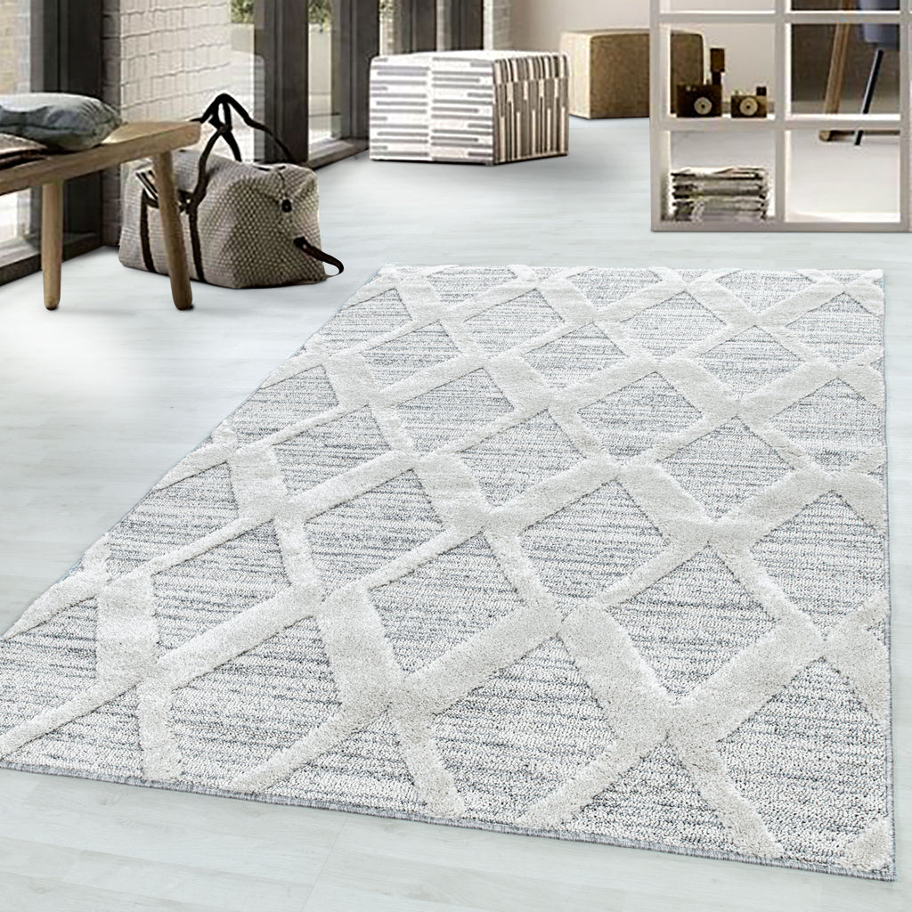 Pisa 4703 Grey Hochflor Teppich