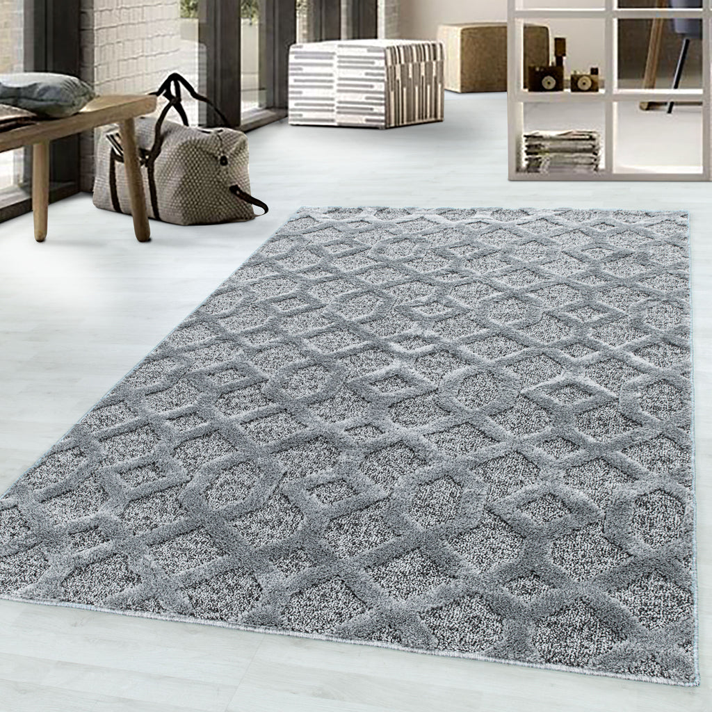 Pisa 4702 Grey Hochflor Teppich