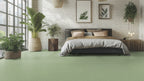 Lisvento PVC-Boden homogen 200cm | Farbe: Salbeigrün | Raumbild 1 (Beispielbild, Farbe kann abweichen)