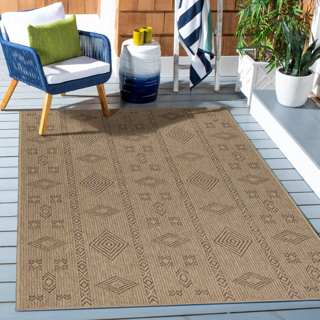 Dhaka 8711 Black Outdoor Teppich