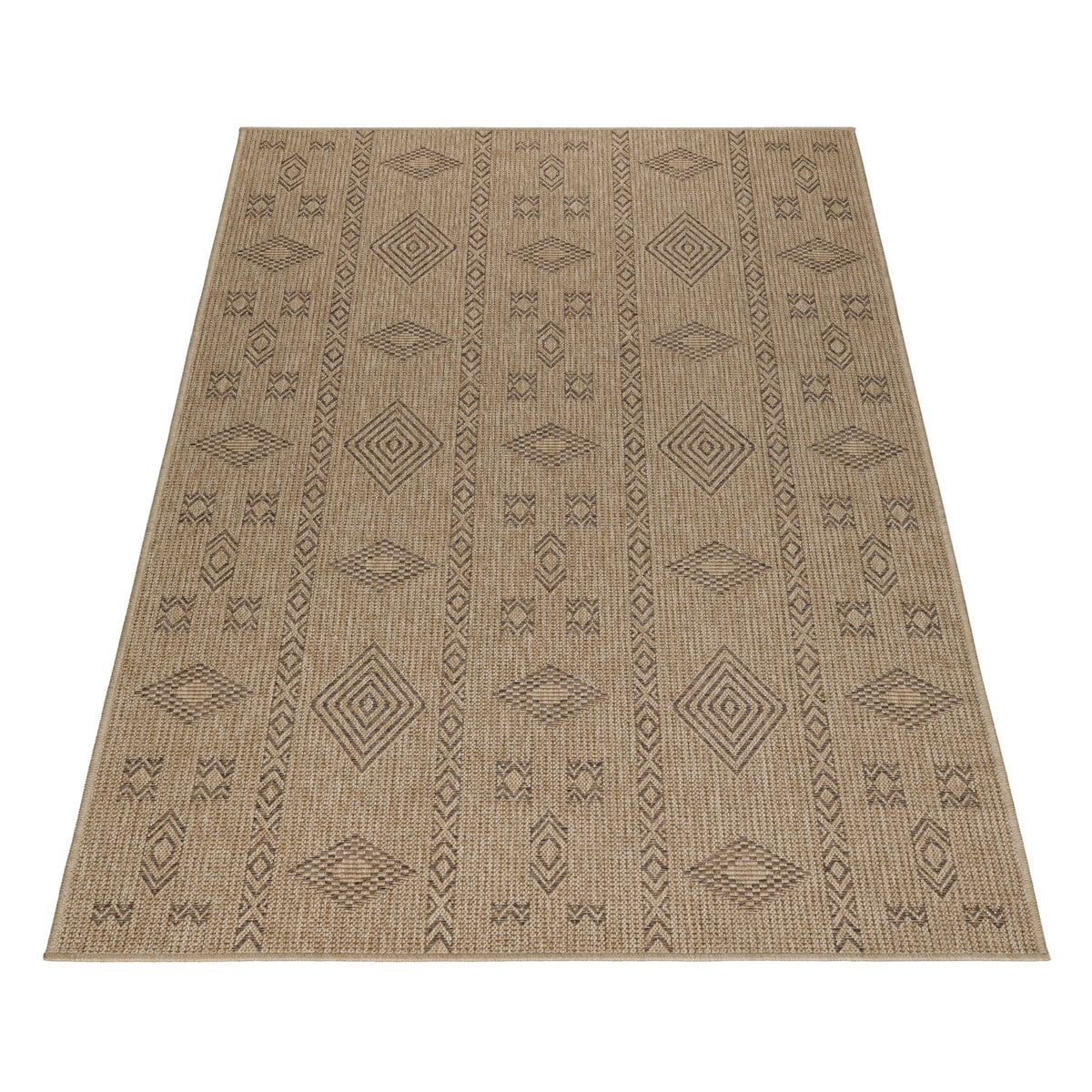 Dhaka 8711 Black Outdoor Teppich