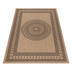 Dhaka 8714 Black Outdoor Teppich