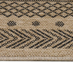 Dhaka 8714 Black Outdoor Teppich