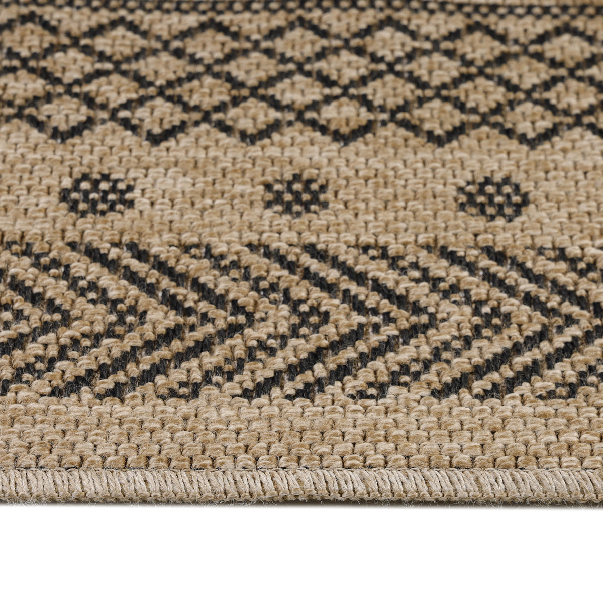 Dhaka 8714 Black Outdoor Teppich
