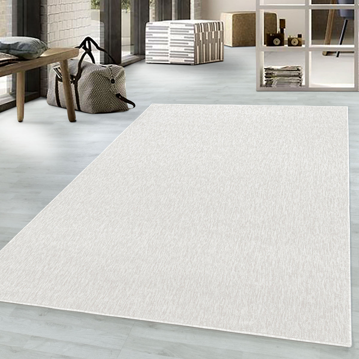 Nizza 1800 Cream Kurzflor Teppich