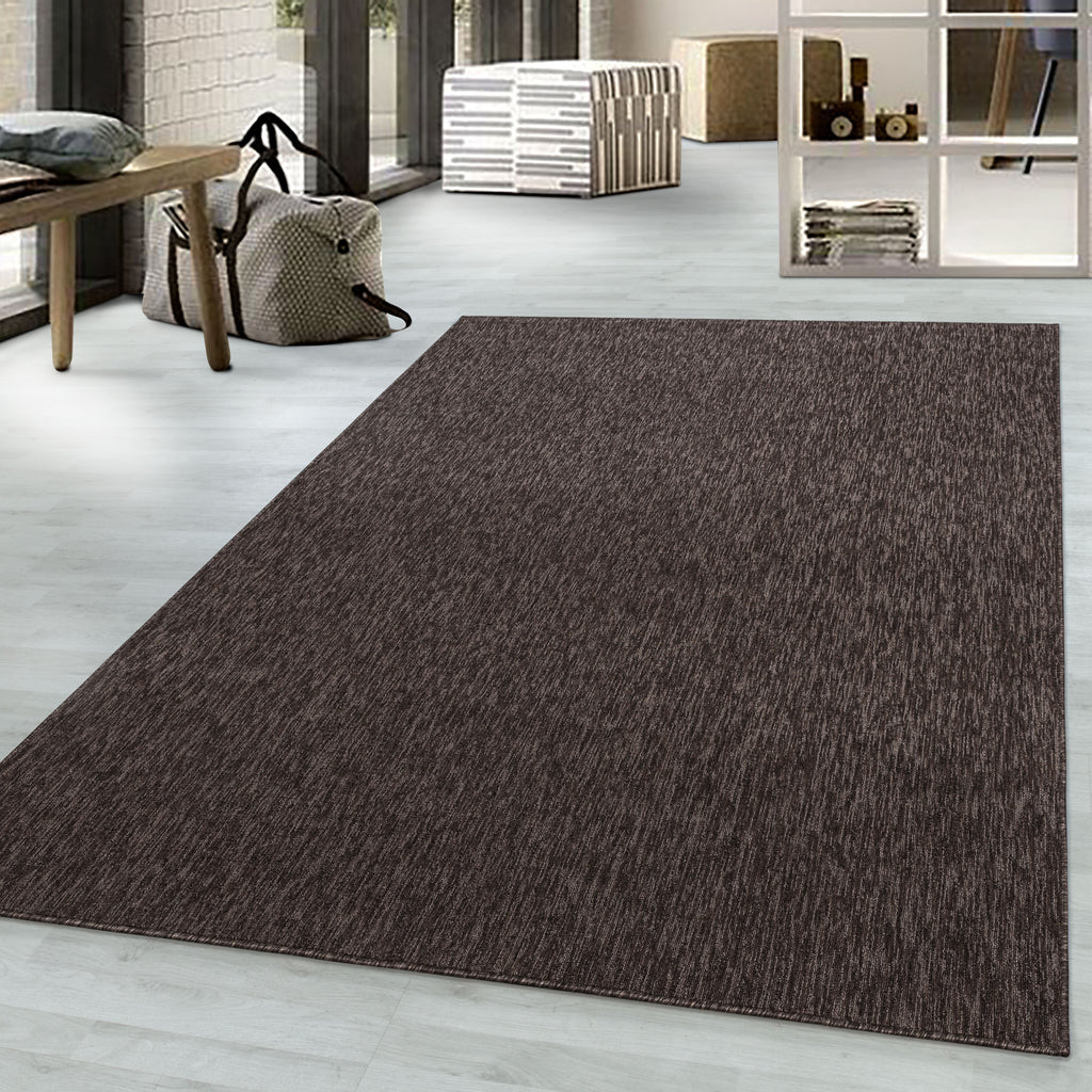 Nizza 1800 Brown Kurzflor Teppich