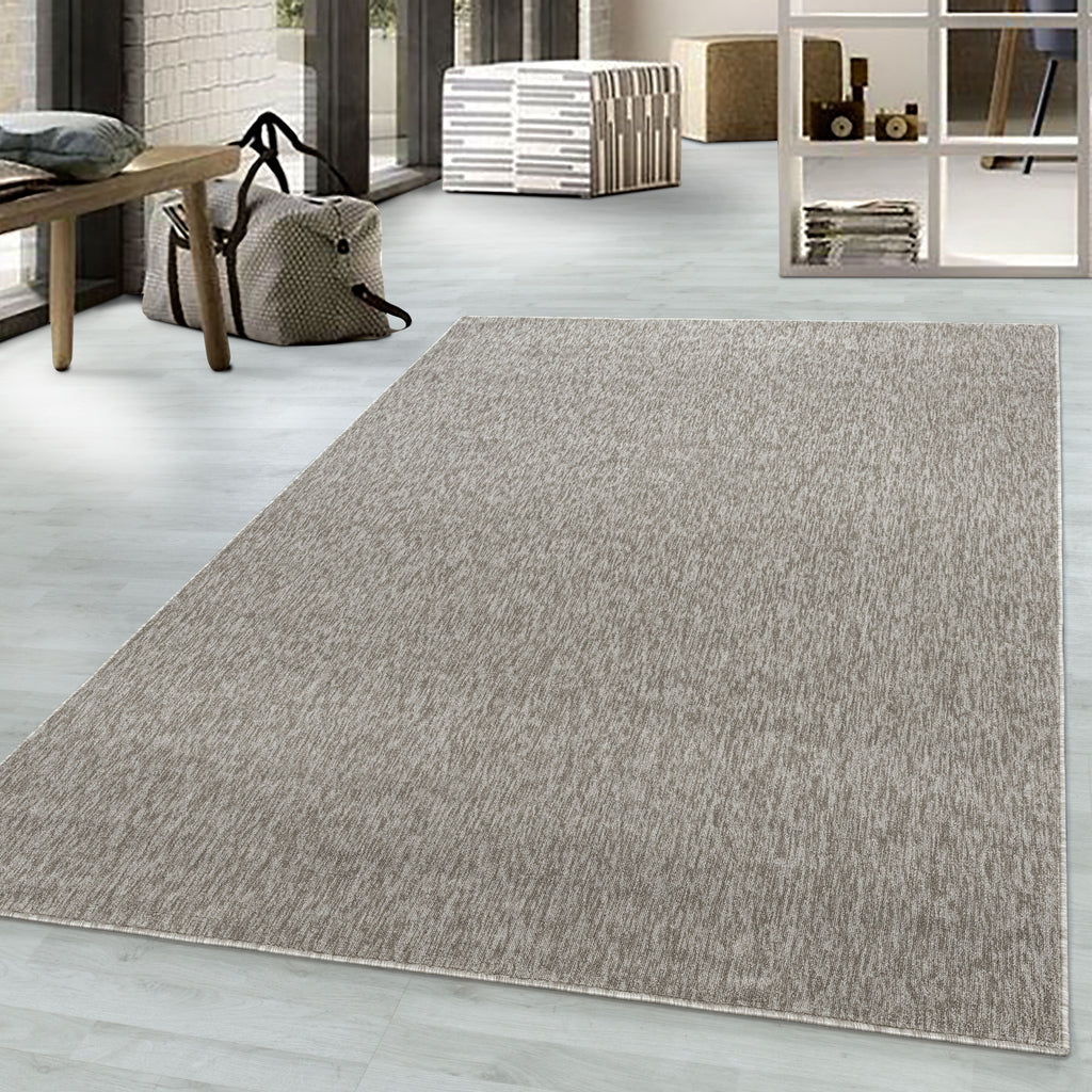 Nizza 1800 Beige Kurzflor Teppich