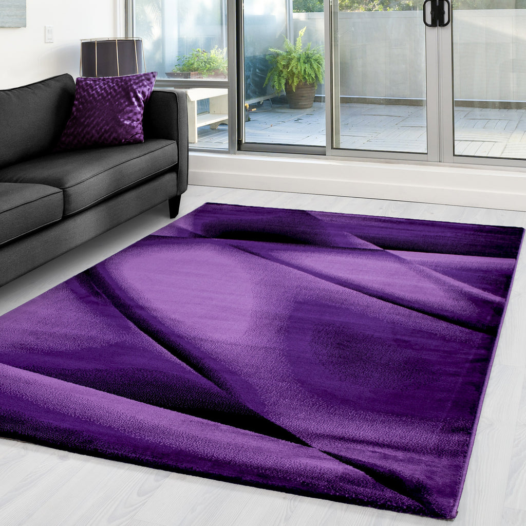 Miami 6590 Lila Kurzflor Teppich