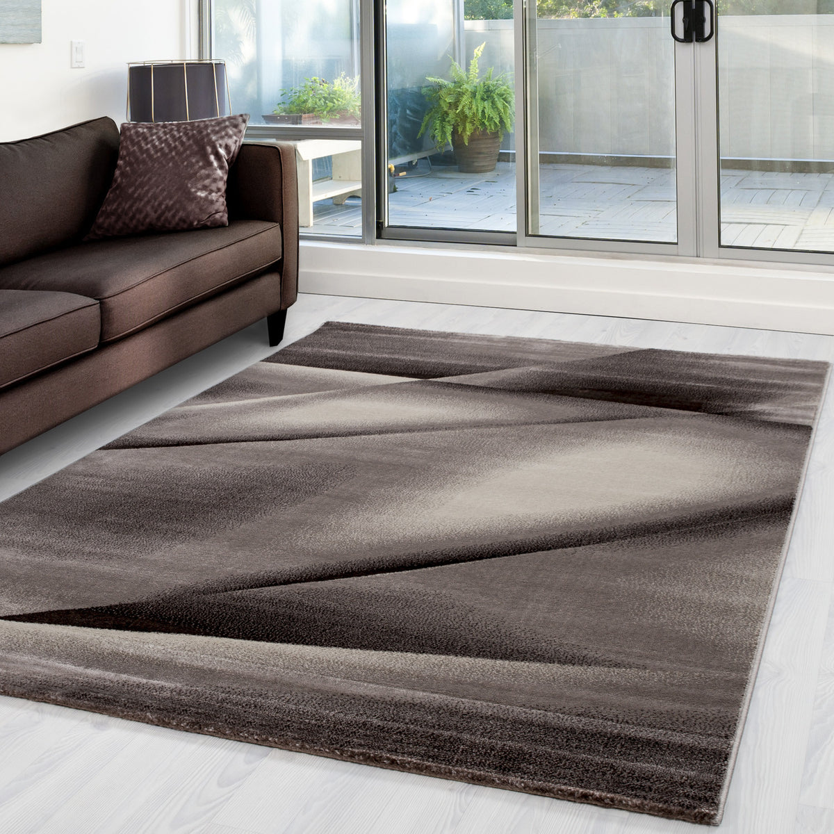 Miami 6590 Brown Kurzflor Teppich