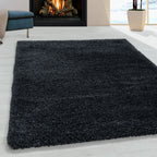 Fluffy 3500 Anthrazit Hochflor Teppich