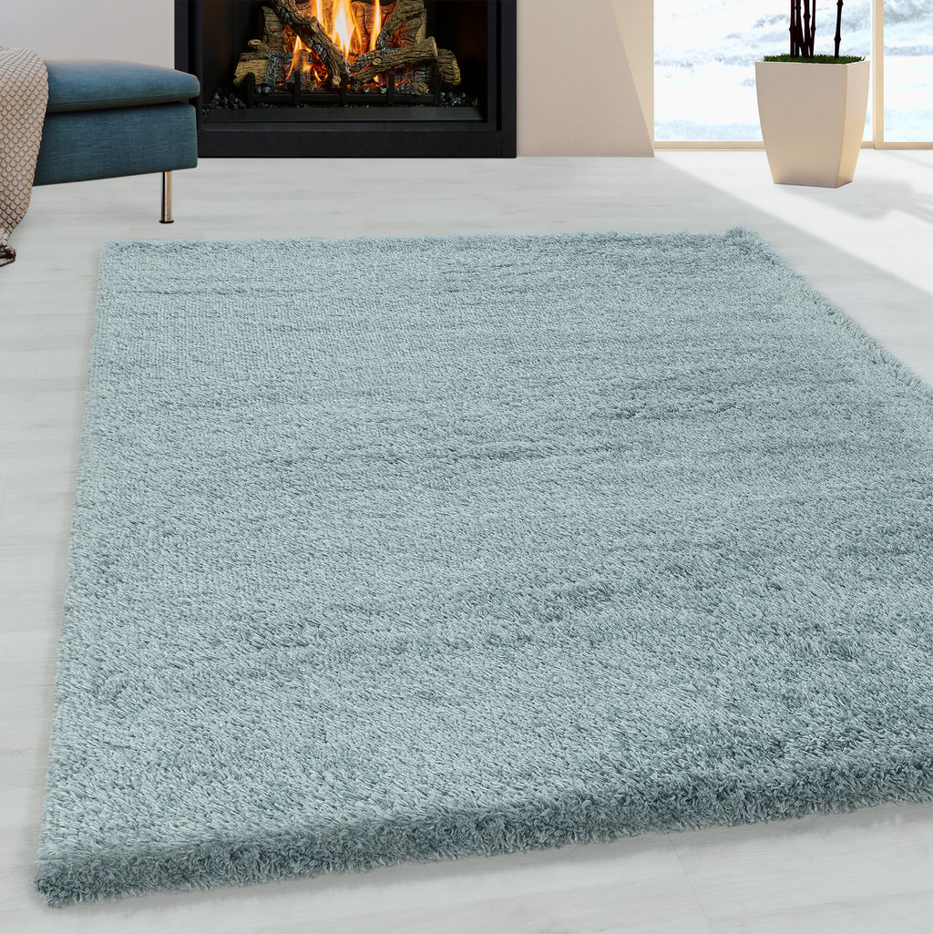 Fluffy 3500 Blue Hochflor Teppich