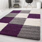 Life 1501 Lila Hochflor Teppich