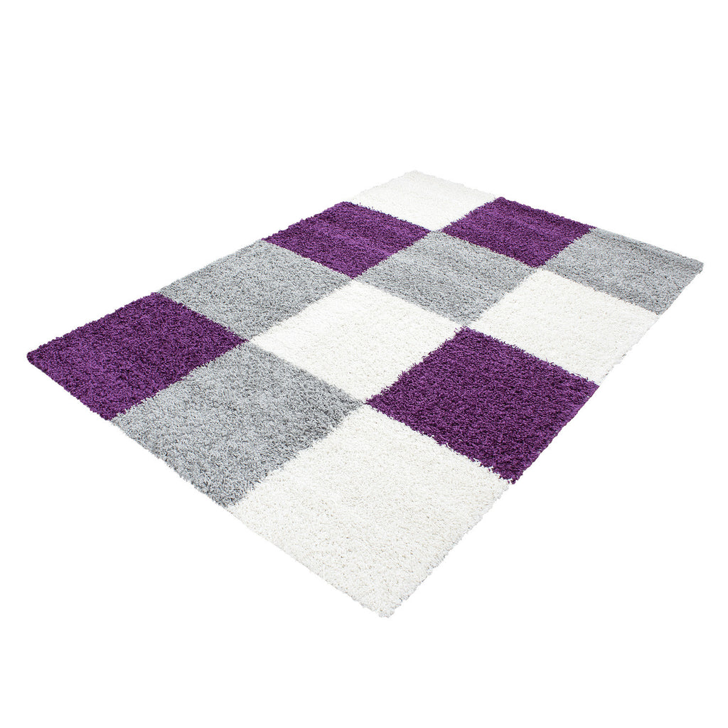 Life 1501 Lila Hochflor Teppich