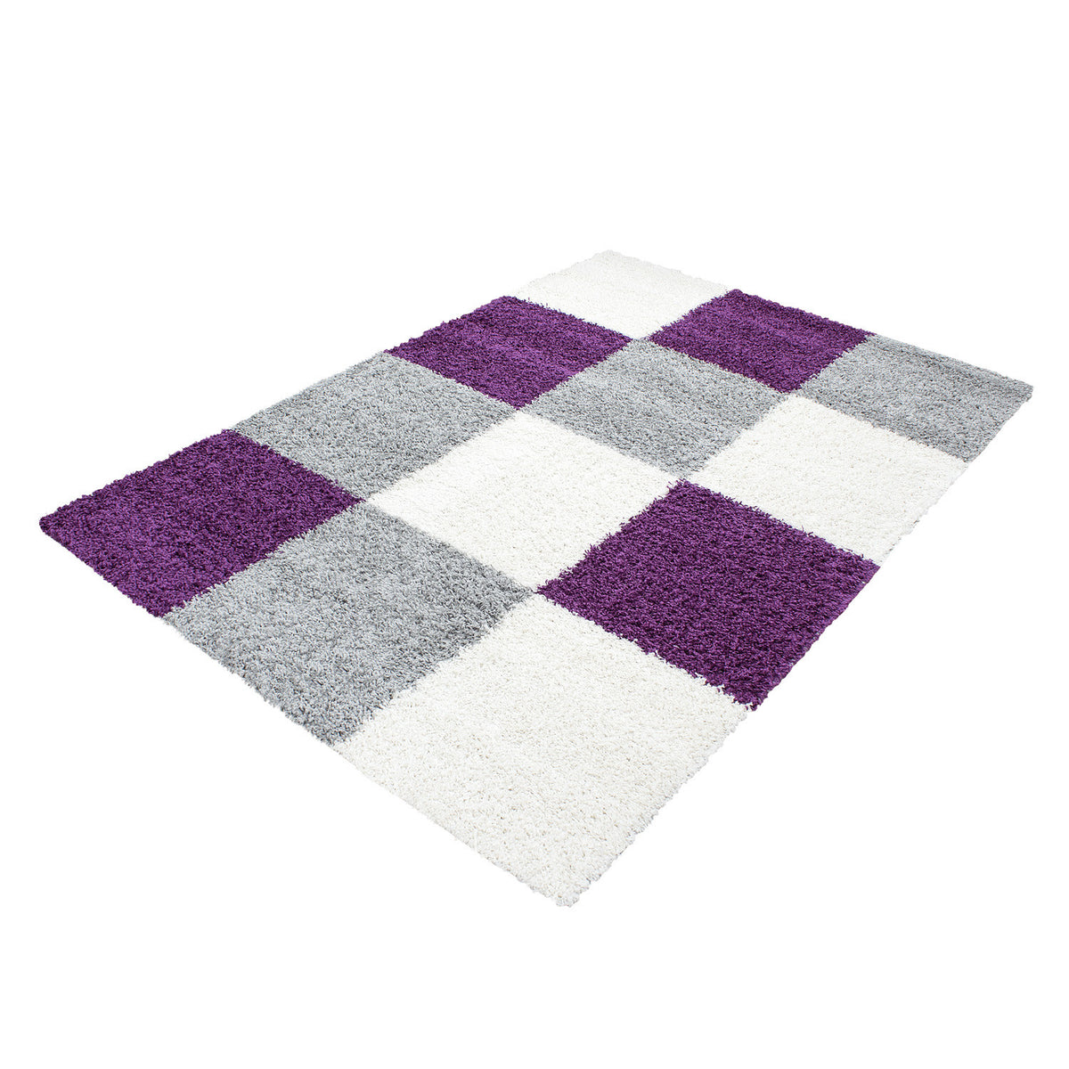 Life 1501 Lila Hochflor Teppich