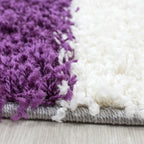 Life 1501 Lila Hochflor Teppich