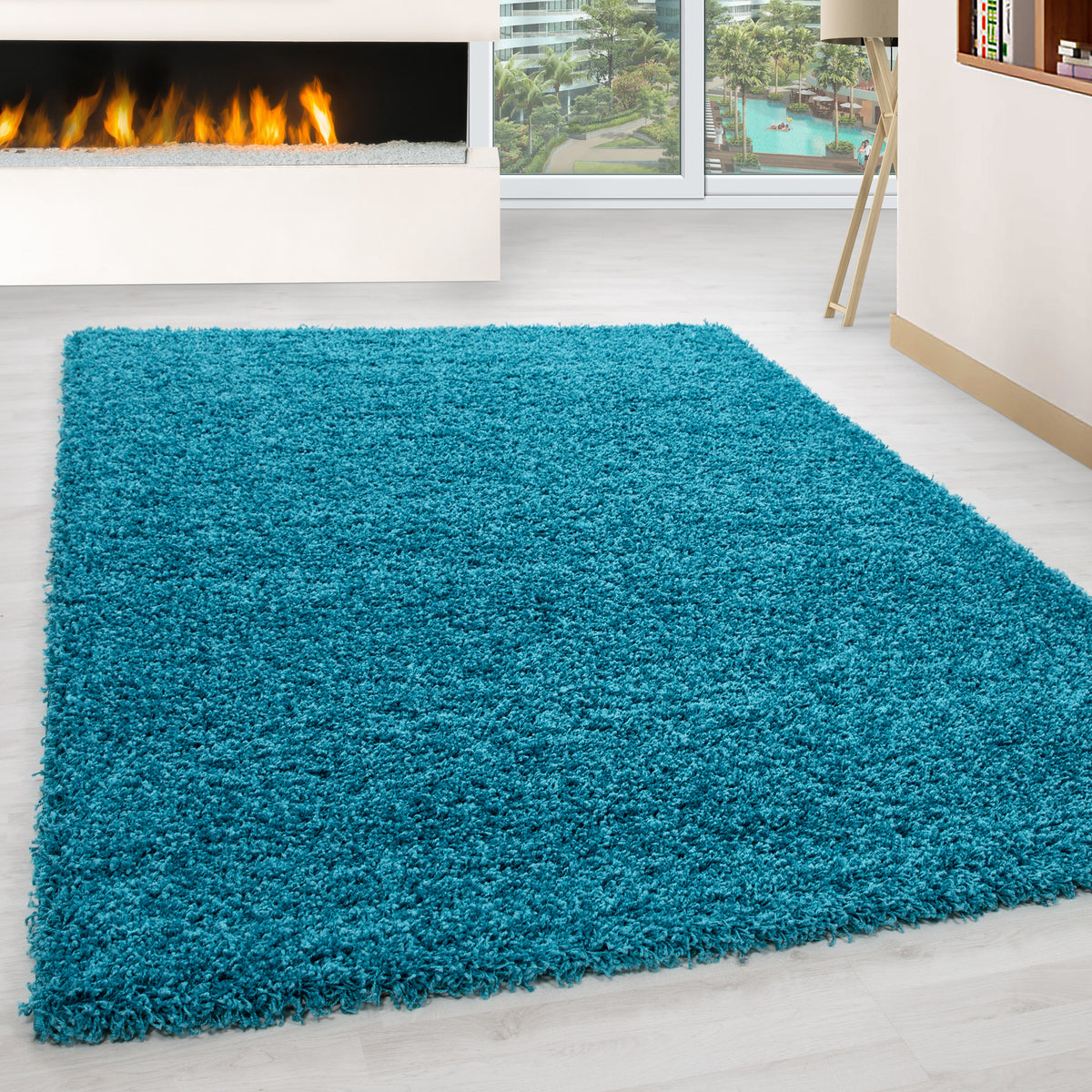 Life 1500 Turkis Hochflor Teppich