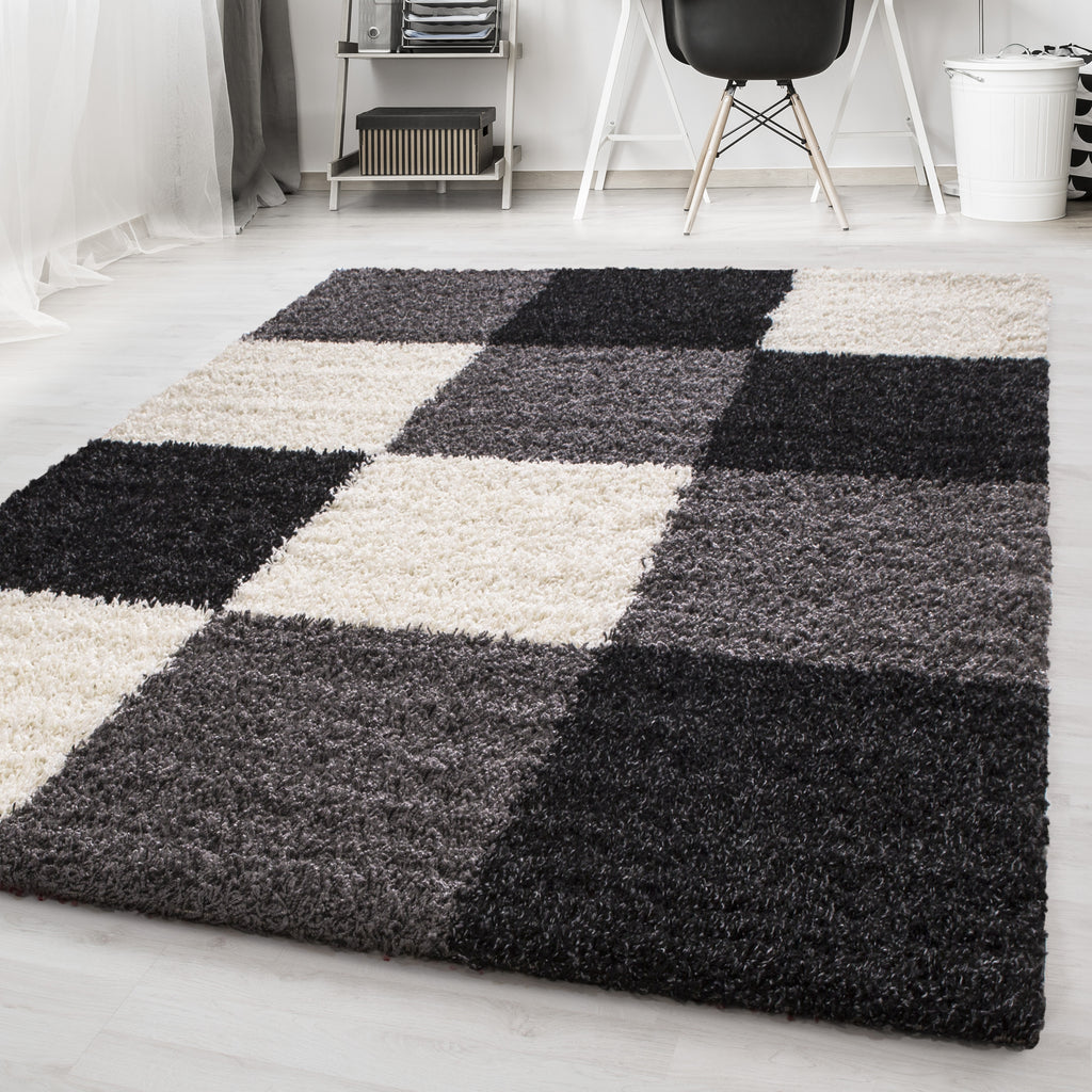Life 1501 Black Hochflor Teppich