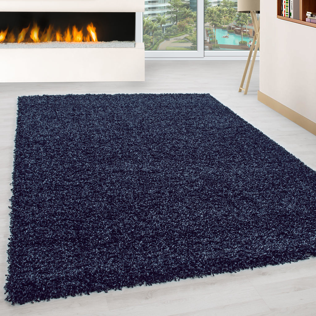 Life 1500 Navy Hochflor Teppich