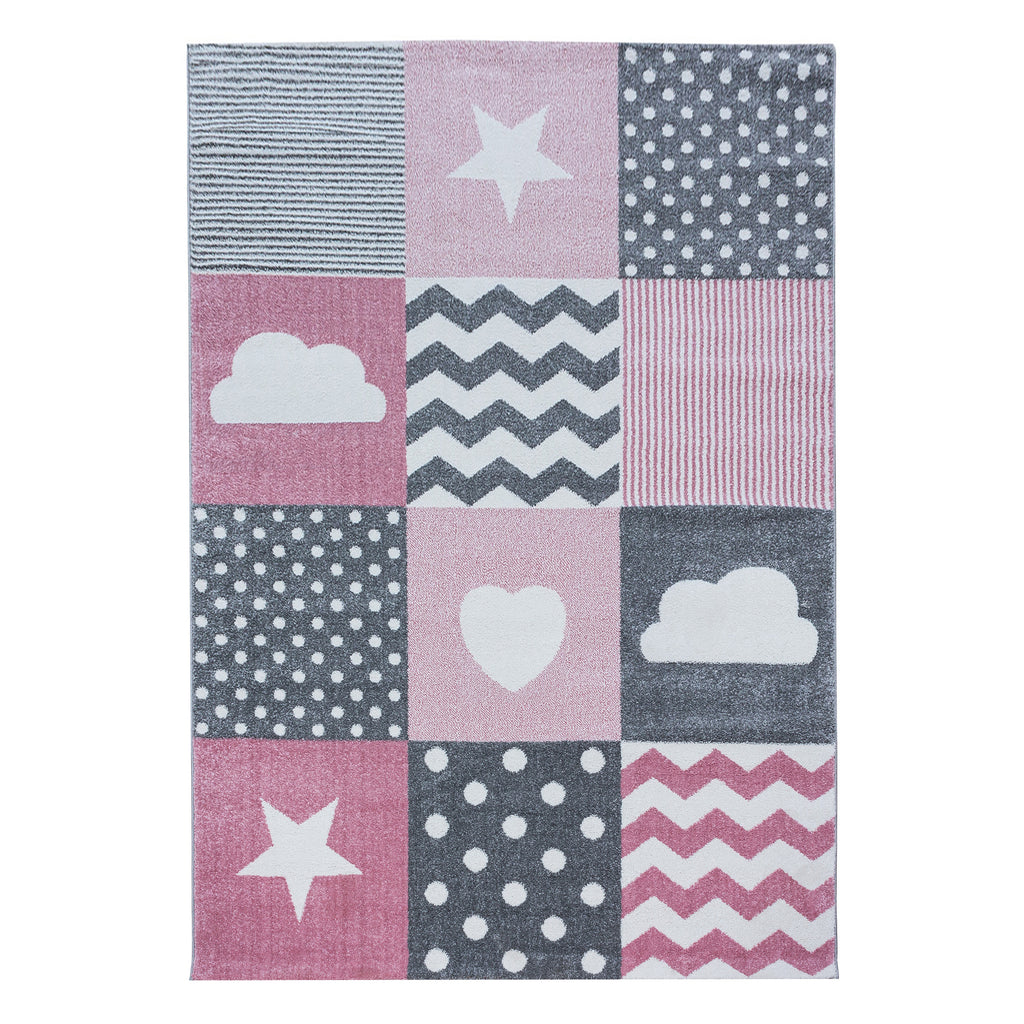 Kids 0620 Pink Kinder Teppich