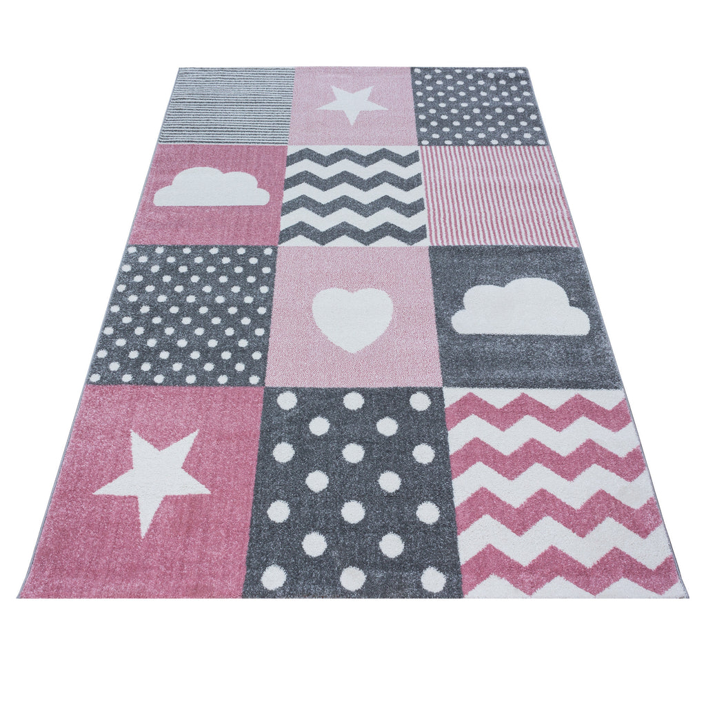 Kids 0620 Pink Kinder Teppich