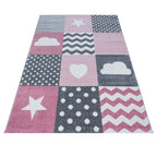 Kids 0620 Pink Kinder Teppich