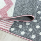 Kids 0620 Pink Kinder Teppich