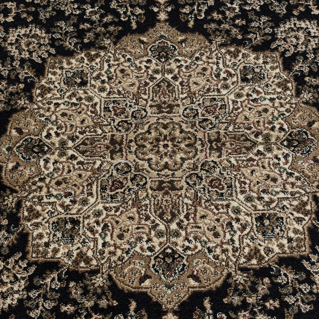 Kashmir 2608 Black Orient Teppich