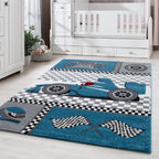 Kids 0460 Blue Kinder Teppich