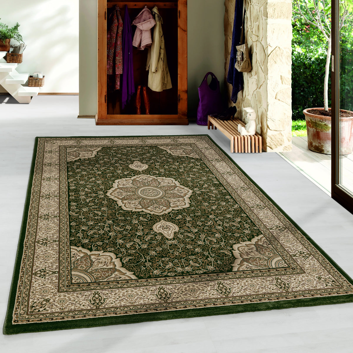Kashmir 2601 Green Orient Teppich